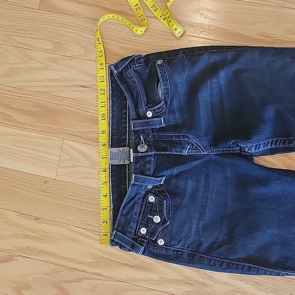 True Religion floral embroidered back pockets boot cut jean - Picture 13 of 16